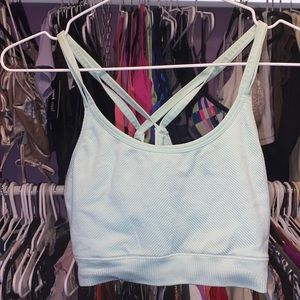 Ladies light green RYKA Sports Bra some small marks on bra see pics size Large